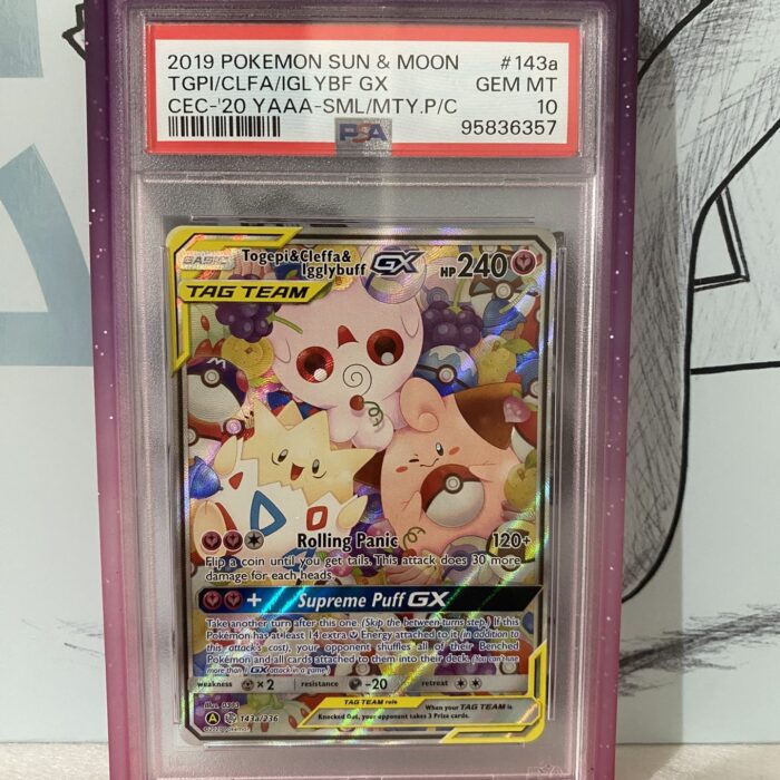 togepi cleffa igglybuff gx Tag Team psa 10