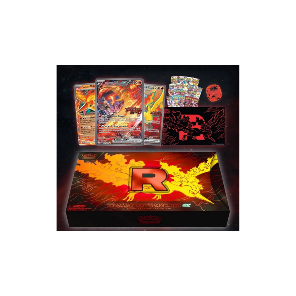Pokemon: Team Rocket's Moltres ex Ultra- Premium Collection - Image 3