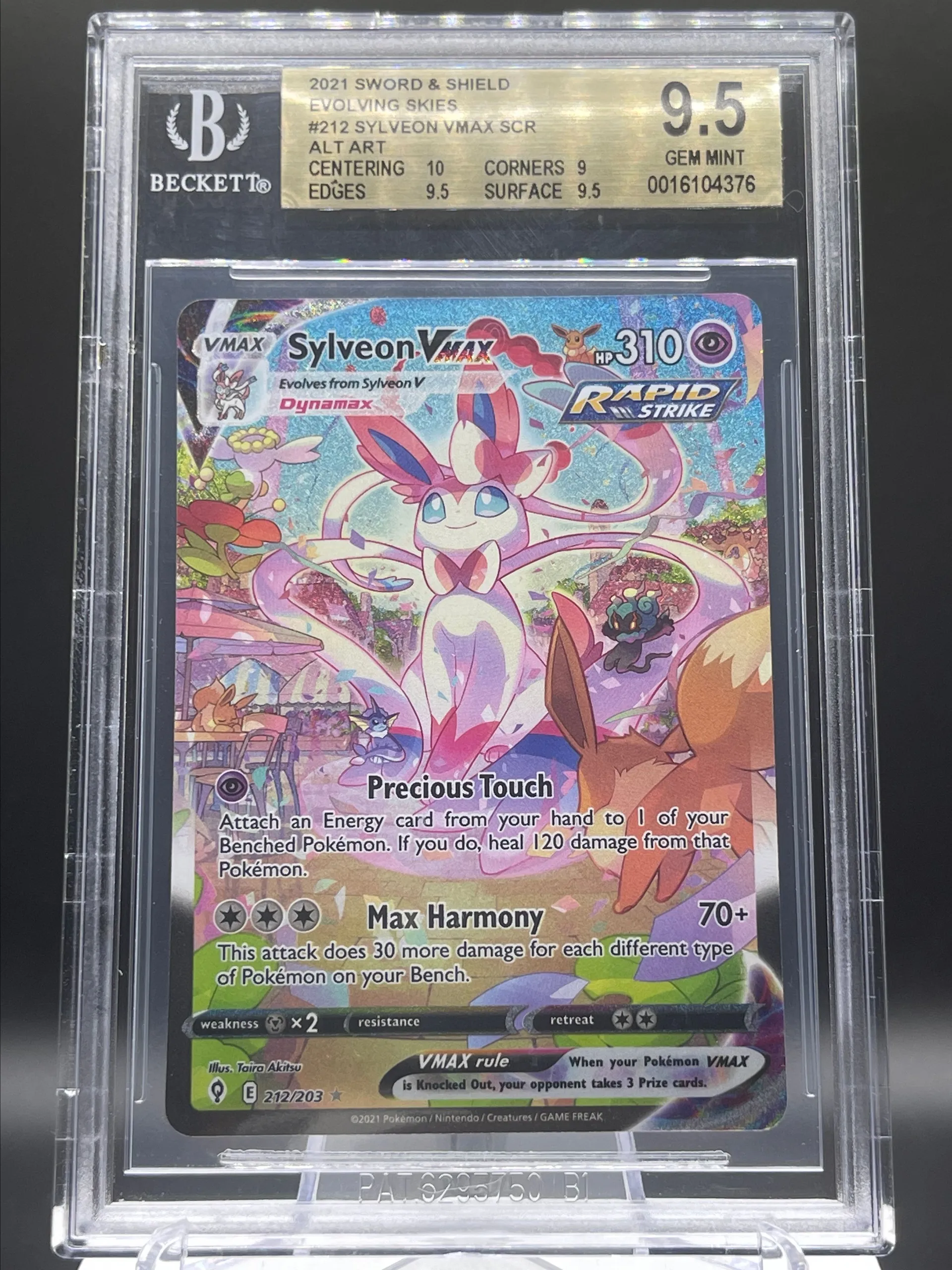 BGS 9.5 SYLVEON VMAX ALT ART w/ SUBS