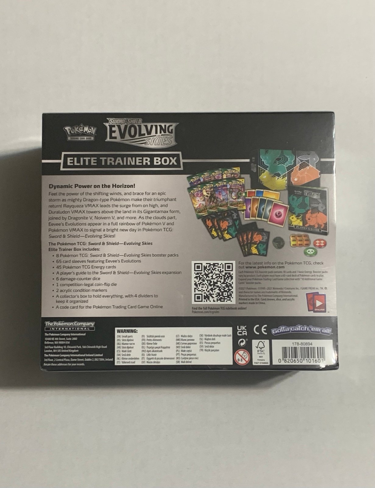 Pokemon TCG Sword & Shield Evolving Skies Elite Trainer Box ETB Factory Sealed - Image 5