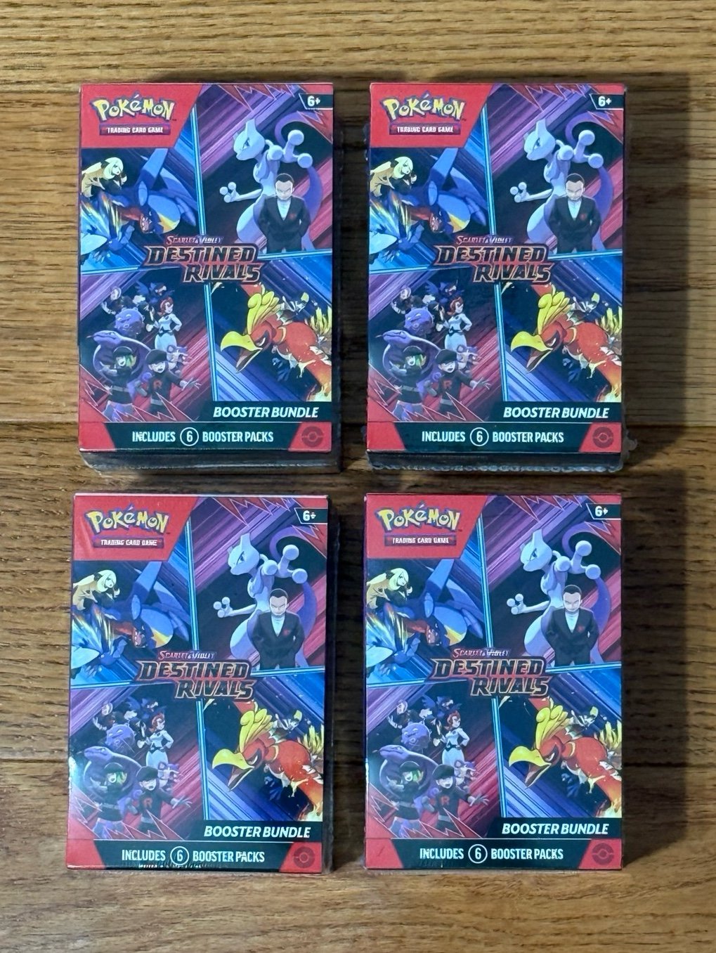 Pokemon TCG S&V Destined Rivals Booster Bundle - Lot of 4