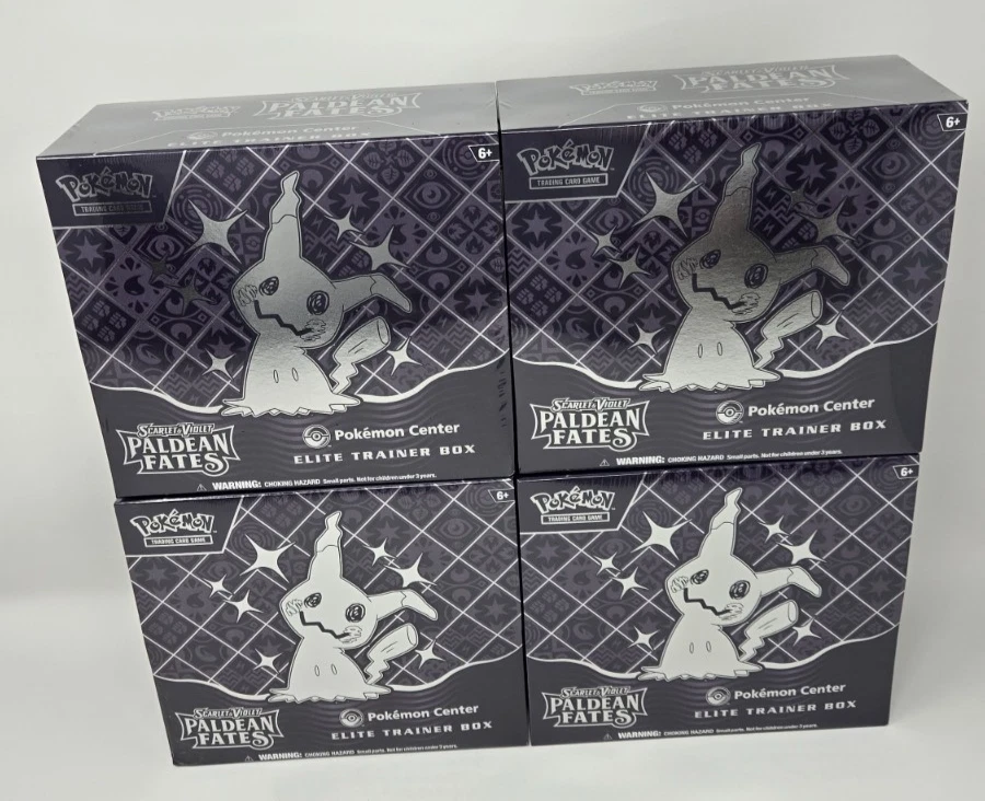 Pokemon Paldean Fates Pokemon Center (PC) ETB Unsealed Case (4x PC ETB)
