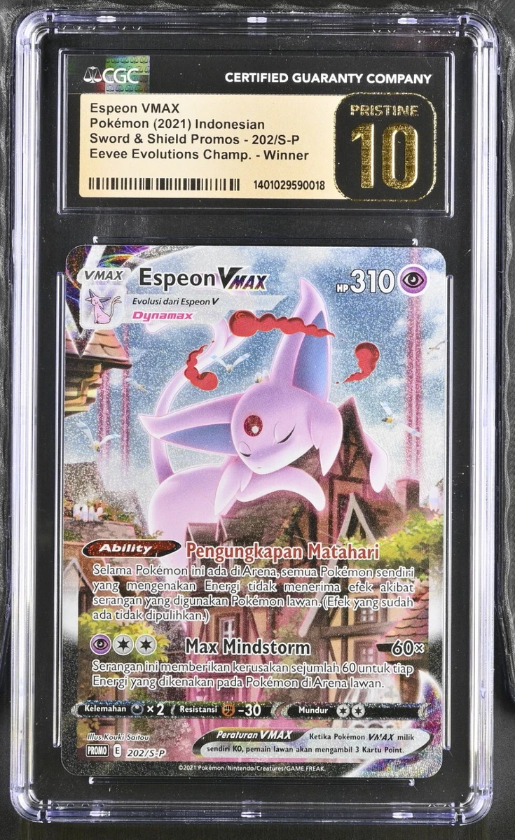 Espeon VMAX 202/S-P Contest Winner Promo Top Prize CGC 10 Pristine