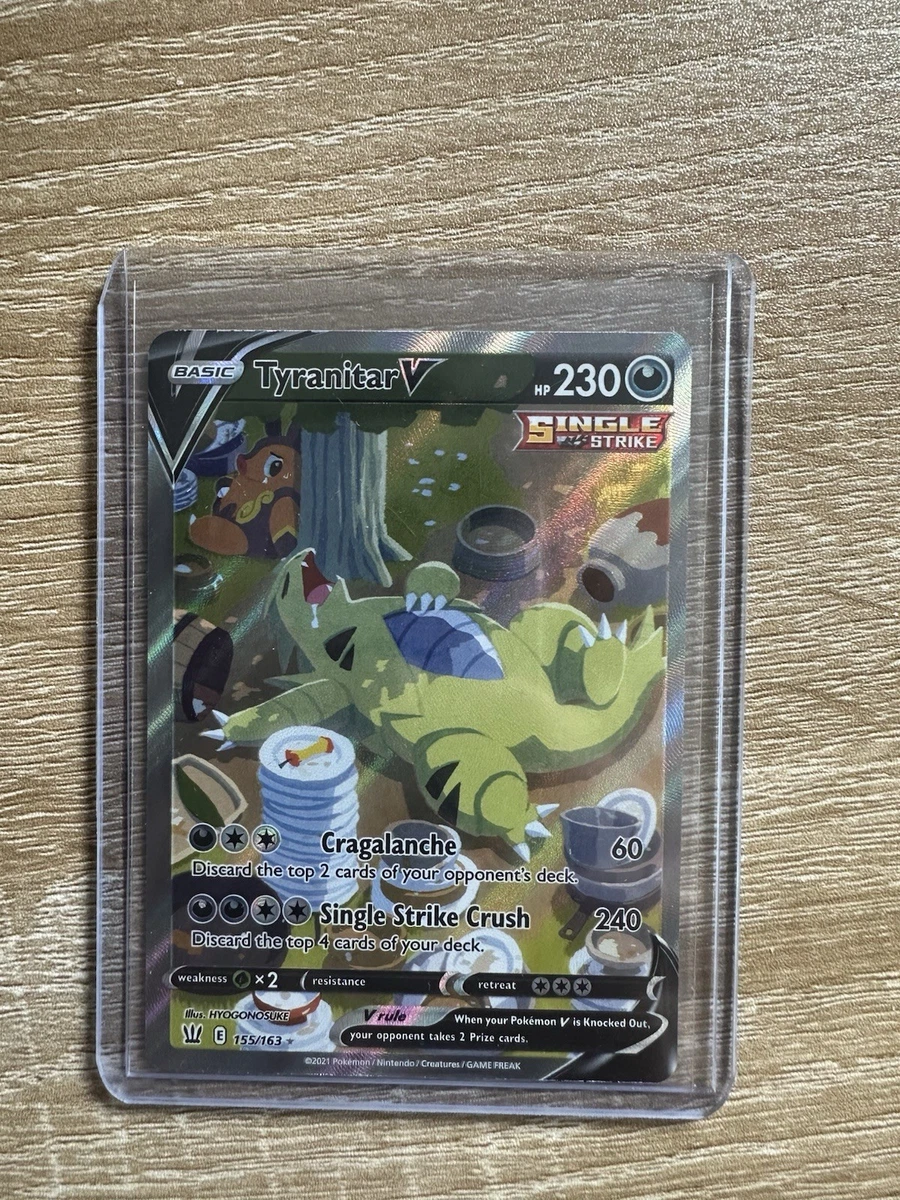 TyranitarV (Alternate Full Art) 155/163 Swsh05: Battle Styles Holo