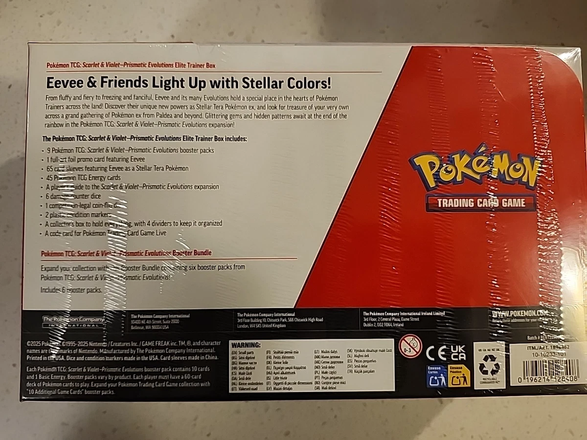 Pokemon TCG Prismatic Evolutions ETB with Booster Bundle Costco 2-Pack Sealed - Image 2
