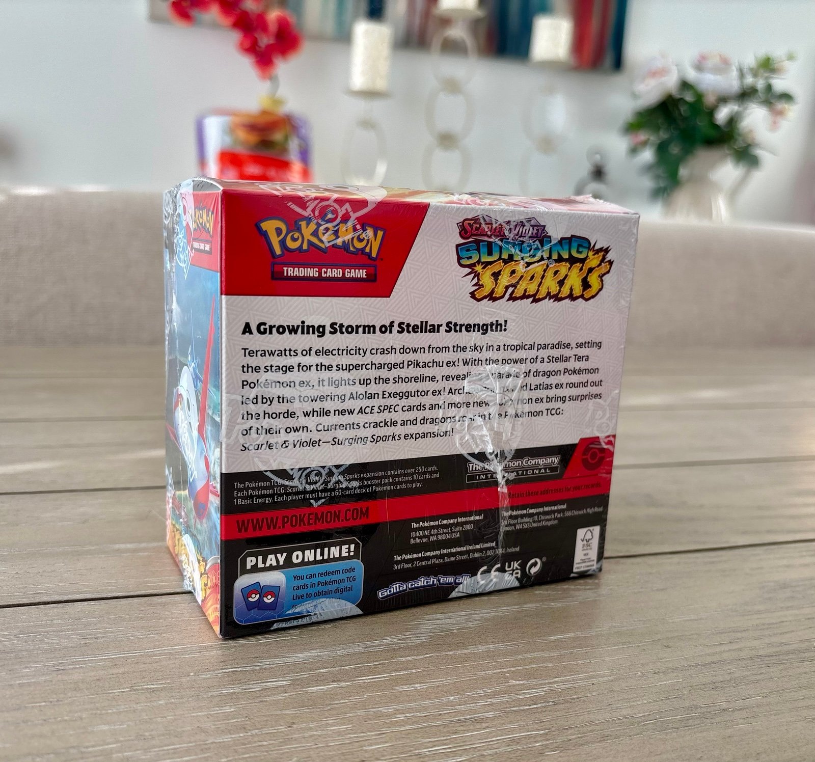 Pokemon TCG Scarlet & Violet Surging Sparks Booster Box Factory Sealed - Image 2